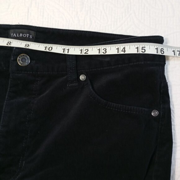 Talbots Black Straight Leg Corduroy Pants - Picture 8 of 10